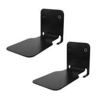 2Pcs Set Invisible Floating Bookshelf Wall Mounted Book Organizers Office Home Decor Black