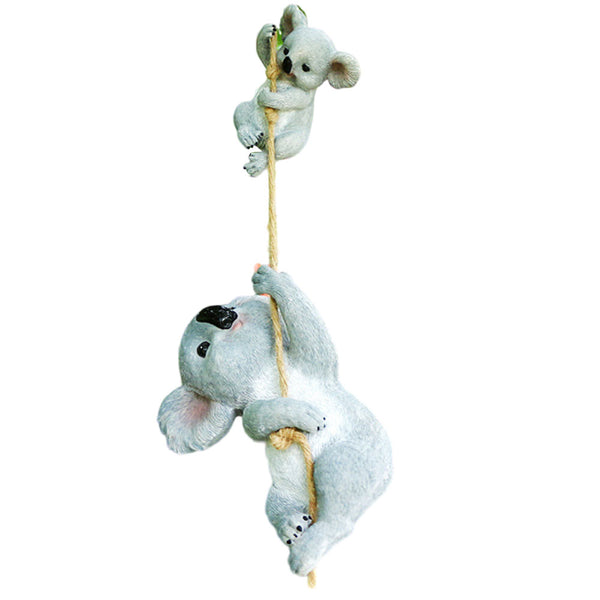 Resin Koala Figurine Statue Animal Sculpture Home Garden Decoration Style 2