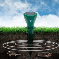 Solar Powered Ultrasonic Mole Repellent OutdoorVole Repellent for Lawn Garden Yard