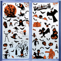 9 Sheets Halloween Window Stickers Static Cling Decals for Halloween Party Decoration