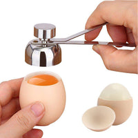 Egg Cracker Topper Stainless Steel Eggshell Remover Tool