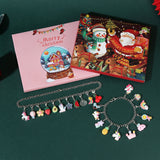 DIY Christmas Bracelet Necklace Christmas Advent Calendar Jewelry Making Set for Women Girls Unicorn Style