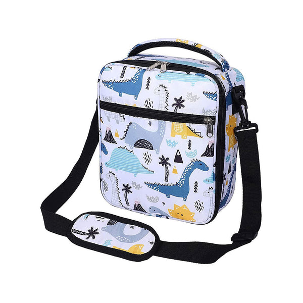 Kids Insulated Lunch Bag Thermal Picnic Bags with Adjustable Strap Style 3