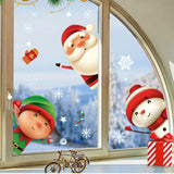 8 Sheets of Christmas Window Clings Stickers for Glass Static Cling  Xmas Decals Decorations