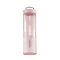 450ml Portable Mini Blender for Shakes and Smoothies USB Rechargeable for Travel Picnic Office Pink