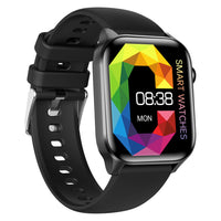 Smart Watch Bluetooth Call Heart Rate Monitor Fitness Activity Tracker for Android iOS Phone Black