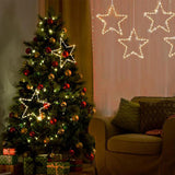 3Pcs 30cm Star Christmas Light Battery Operated Indoor Xmas Party LED Decoration