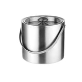 2L Ice Bucket Stainless Steel Insulated Chilling Wine Beer Cooler with Lid for Beach Picnics BBQ