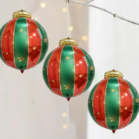 10Pcs Christmas Hanging Balloons Reusable Aluminum Foil Balloon Ornaments Party Decorations Supplies