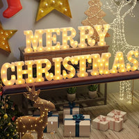 14Pcs Separate Letters Christmas Lights MERRY CHRISTMAS Letter Lights Christmas Party Home Decorations