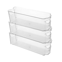 Set of 3Pcs Storage Box Refrigerator Food Storage Container Fridge Organizer with Handle