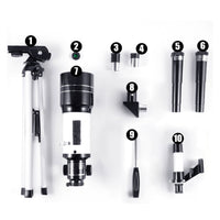 150X Magnification Astronomical Telescope Portable Travel Telescope with Tripod for Astronomy Beginners