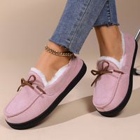 Winter Warm Sherpa Moccasin Slippers Comfy Ladies Women Casual Shoes Pink