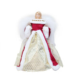 Christmas Angel Ornament Christmas Tree Topper Desk Ornament Xmas Decoration Red