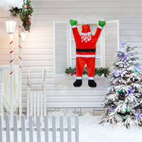 Outdoor Hanging Climbing Santa Claus Xmas Props Christmas Window Decoration