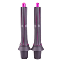 Set of 2Pcs Long Curling Barrels Hair Dryer Attachments Compatible with Dyson Airwrap Styler HS01 HS05 Rose Red