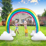 Inflatable Rainbow Sprinkler Toy Large Outdoor Water Toy for Kids