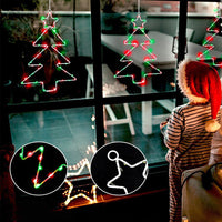 3Pcs Christmas Tree Lights with Timer Function Battery Operated LED  Fairy Hanging Light Holiday Party Decoration