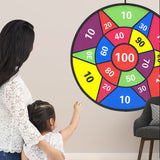 72cm Large Dart Board for Kids Double-Sided Dart Board with Sticky Balls and Darts Fun Party Play Game Toys Style 2