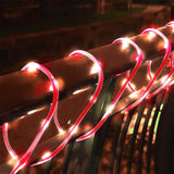 22M 200LED Solar Candy Cane Rope Light Garden Patio Deck Party Xmas Decorations Warm White