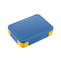 6 Divided Compartments Bento Box Lunch Food Containers Kids Leakproof Lunchbox Microwave Safe Blue