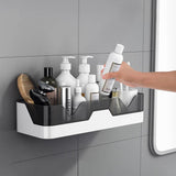 Wall Mount Kitchen Shower Caddy Bathroom Storage Shelf Holder Rack Organiser