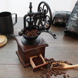 Vintage Manual Coffee Grinder Wheel Design Retro Handmade Coffee Mill Grinders