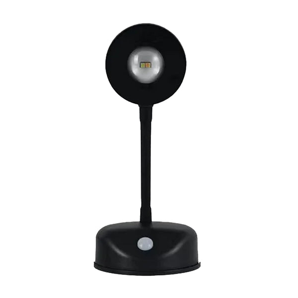 Wireless LED Sensor Wall Sconce USB Rechargeable Night Light Black