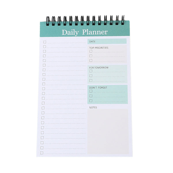 35 Sheets To Do List Notepad Undated Daily Planner Notebook Memo Note Green