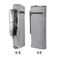 FancyGrab Golf Cooler Bag Wine Cooler Bag Insulated Beer Cooler Holds Golf Sports Bags Accessories Gray