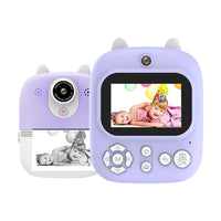 1080P Instant Print Camera Kids Selfie Digital Camera Kid Gift Purple