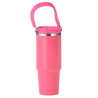 30 oz Insulated Tumbler wit Lid and Straw Vacuum Double Walled Water Bottle Pink