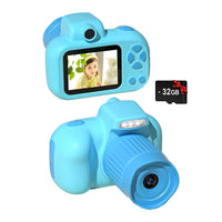 Kids Camera HD Compact Digital Photo and Video Camera with 32GB Memory Card Blue