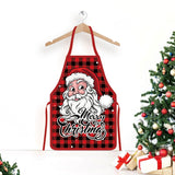 Christmas Apron Funny Cartoon Apron Style for Xmas Dinner Party Cooking Baking Barbecue Crafting Style 2