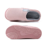 Unisex Winter Slipper Warm Plush Lined Anti-Slip Home Indoor Slippers Slides Pink