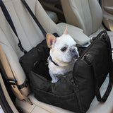 Pet Car Seat Dog Booster Seat Pet Travel Carrier Bed for Small and Medium Pets Black