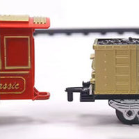 Electric Train Toy Set Classical Steam Train with Light and Sound Christmas Toy for Kids Style 1