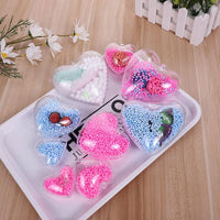 20Pcs Clear Fillable Christmas Hanging Ornaments Heart Shape Baubles Wedding Favours Xmas Decoration