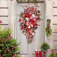 Christmas Wreath Garland Candy Ornament Xmas Door Wall Home Decor