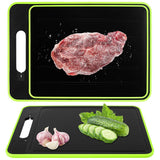 4-in-1 Defrosting Cutting Board Double-Sided Chopping Board with Grater Kitchen Tool