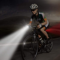 3 Lighting Modes Bike Light with Horn Rechargeable Bicycle Headlight