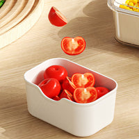 Divided Snackle Box Container Portable Serving Tray with Lid and Handle for Candy Fruits Snacks