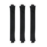 Set of 3Pcs Heatless Hair Curler Overnight Curls Rods with Hook Long  BlackHair Styling Tools