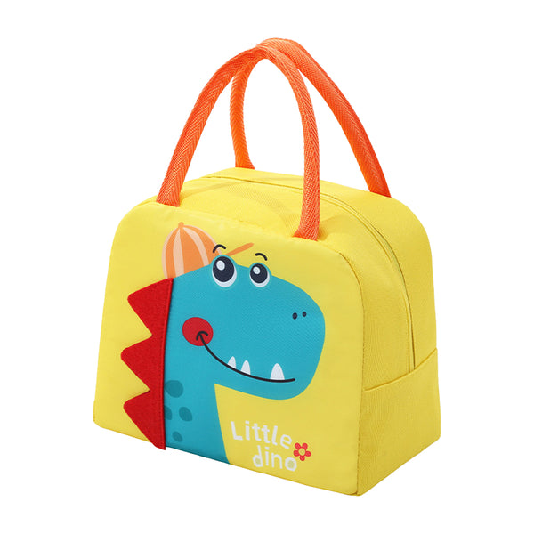 Children Cute Cartoon Animal Lunch Bags Lunch Box Carry Tote Picnic Storage Bag Yellow