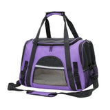 Cat Pet Carrier Travel Carrier Pet Bag for Small Medium Cats Purple