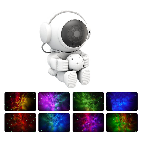 Remote Control Astronaut Star Projector Kids Night Light Galaxy Rotating Projector Light Sitting Style