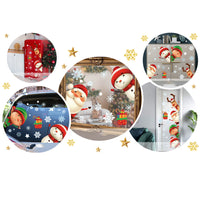 8 Sheets of Christmas Window Clings Stickers for Glass Static Cling  Xmas Decals Decorations