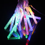 Solar LED Icicles Air Bubble Lights Christmas Fairy String Lights Outdoor Garden Yard Patio Decor Multicolor