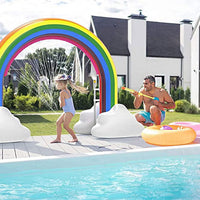 Inflatable Rainbow Sprinkler Toy Large Outdoor Water Toy for Kids