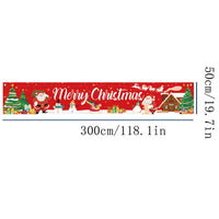 3M Merry Christmas Banner Xmas Outdoor Flag Hanging Decoration Style 3